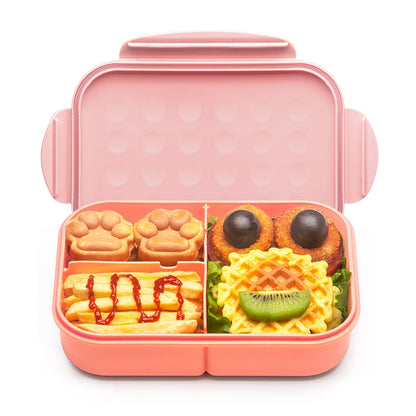 MISS BIG® Bento Lunch Box for Kids, 1150ml, 3 Compartments, Gray