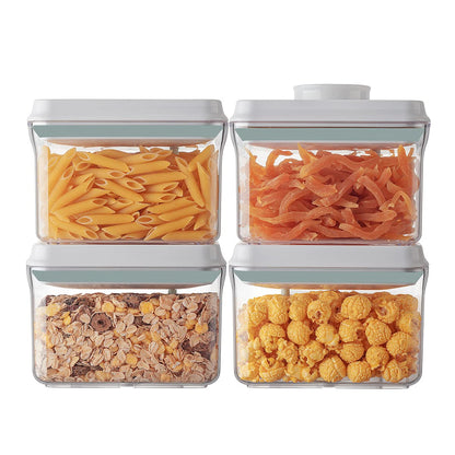 Ankou Airtight Pop Food Storage Container with Lid & 130ml Scoop, 4L/4.2qt BPA-Free Cereal, Rice, Flour, Pasta & Snack Container, Stackable & Durable,Kitchen Pantry Organizer