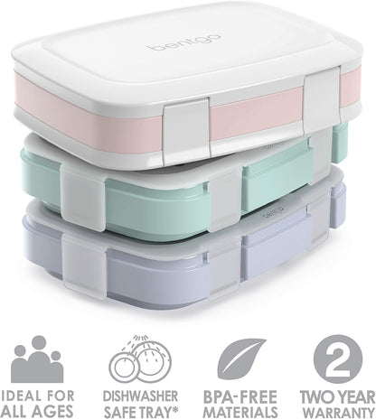 Bentgo Fresh 3-Pack Meal Prep Lunch Box Set with 3-Compartment Trays