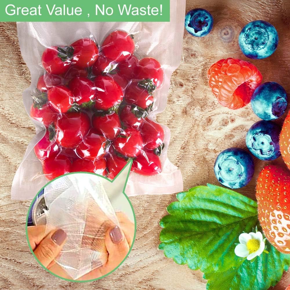 O2frepak Gallon 11"x16" Vacuum Sealer Bags 100ct for Food Storage