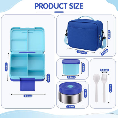 HOMETALL Bento Lunch Box for Kids, 8.5oz Food Thermo, Insulated Lunch Bags