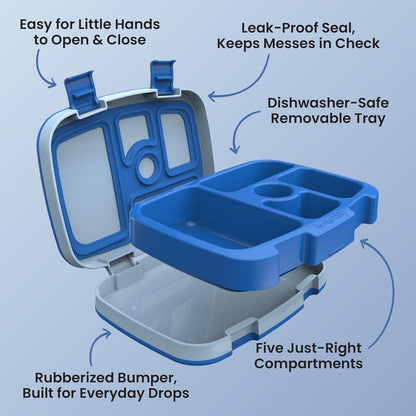 Bentgo Kids Bento-Style 5-Compartment Leak-Proof Lunch Box