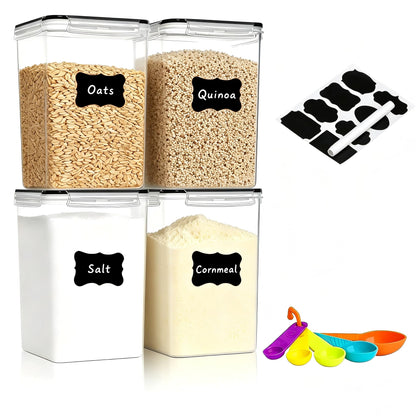 42pcs Airtight Containers, Clear Stackable Dry Food Storage