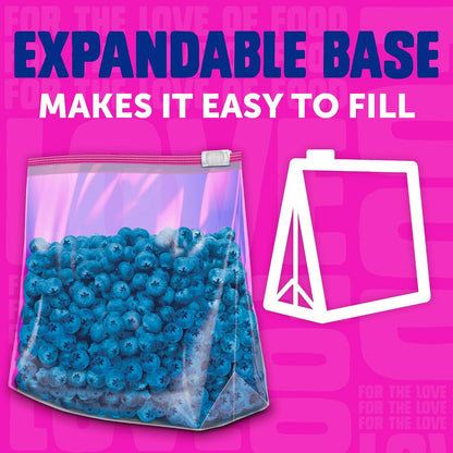Ziploc Gallon Food Storage Slider Bags, 68 Count