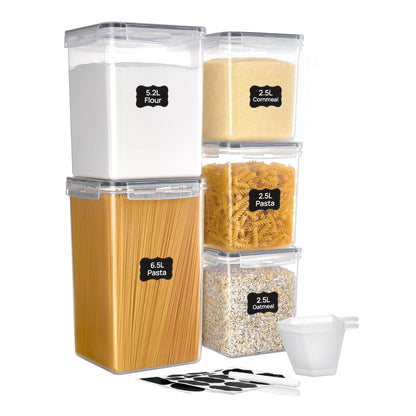 Vtopmart 10 PCS Flour and Sugar Storage Container Sets for Advanced Baker