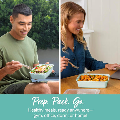 Bentgo Prep Meal Prep Containers with Lids, 20 Piece, PFAS & BPA-Free