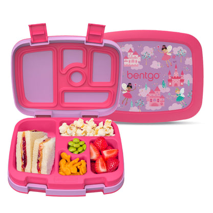 Bentgo Kids Prints Leak-Proof 5-Compartment Bento-Style Kids Lunch Box