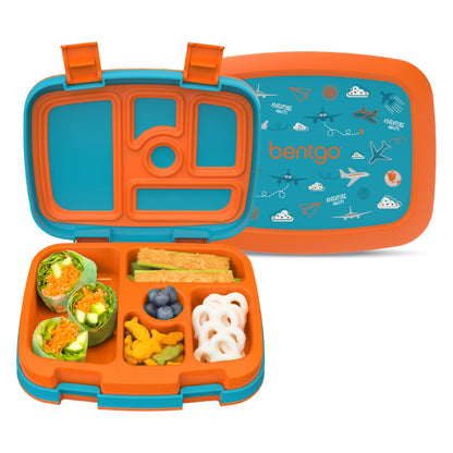 Bentgo Kids Prints Leak-Proof 5-Compartment Bento-Style Kids Lunch Box