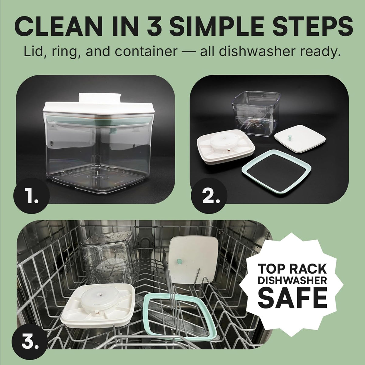 Bop Top Airtight Food Storage Containers | Pop-Top Lid | 2 Cups / 16 Oz