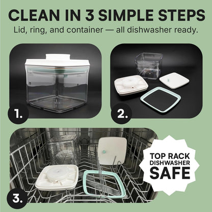 Bop Top Airtight Food Storage Containers | Pop-Top Lid | 2 Cups / 16 Oz