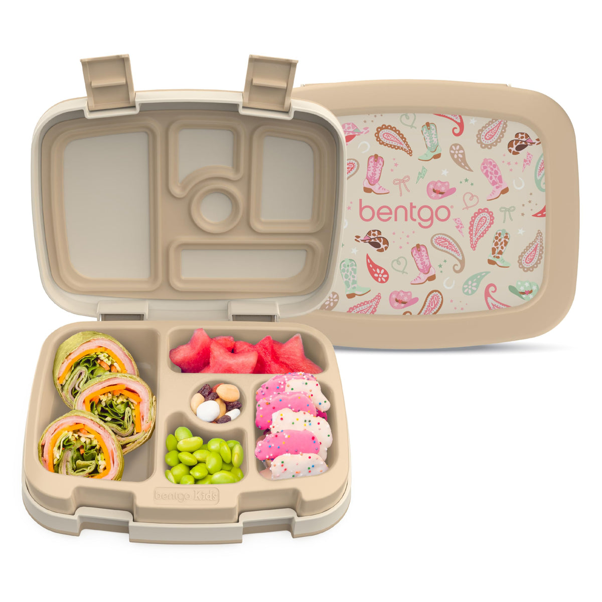 Bentgo Kids Prints Leak-Proof 5-Compartment Bento-Style Kids Lunch Box