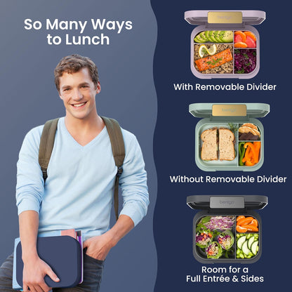 Bentgo Modern Adult Bento Lunch Box with 3-4 Compartments