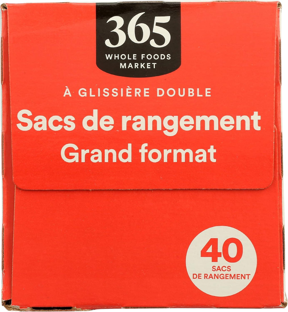 365 by Whole Foods Market, Gallon Size Storage Bags, Double Zipper, 40 Count