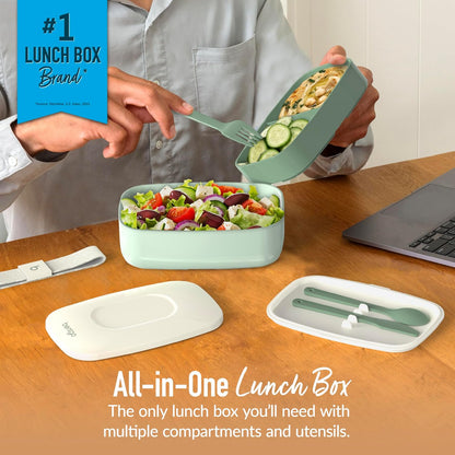 Bentgo Classic Stackable 3-Compartment Adult Bento-Style Lunch Box