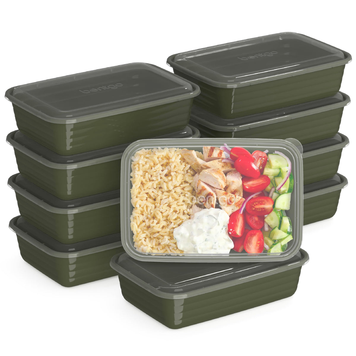 Bentgo Prep Meal Prep Containers with Lids, 20 Piece, PFAS & BPA-Free