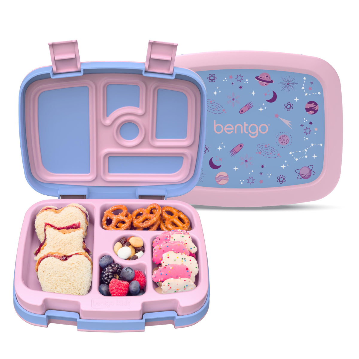 Bentgo Kids Prints Leak-Proof 5-Compartment Bento-Style Kids Lunch Box