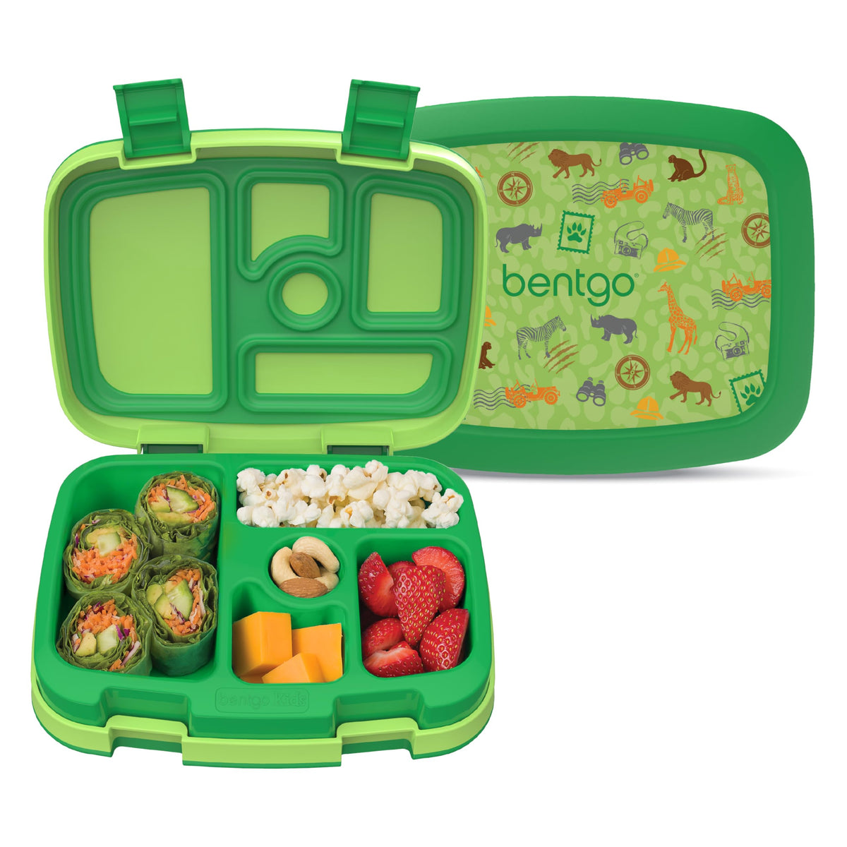 Bentgo Kids Prints Leak-Proof 5-Compartment Bento-Style Kids Lunch Box