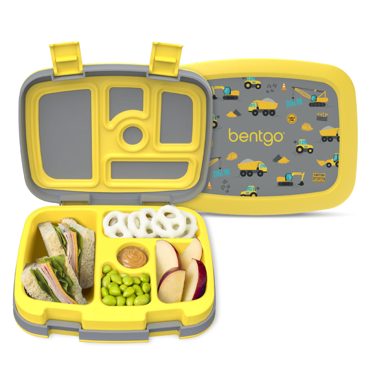Bentgo Kids Prints Leak-Proof 5-Compartment Bento-Style Kids Lunch Box