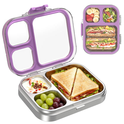 LOHASOK Stainless Steel Bento Lunch Box, 800ml, Pink