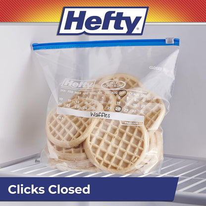 Hefty Calendar Slider Freezer Bags, Gallon Size, 4pk, 25ct (100 Total)