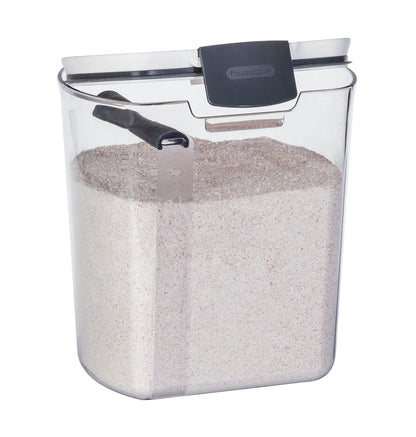 ProKeeper 1 Quart Airtight Powdered Sugar Storage Container – Grey, BPA-Free Plastic
