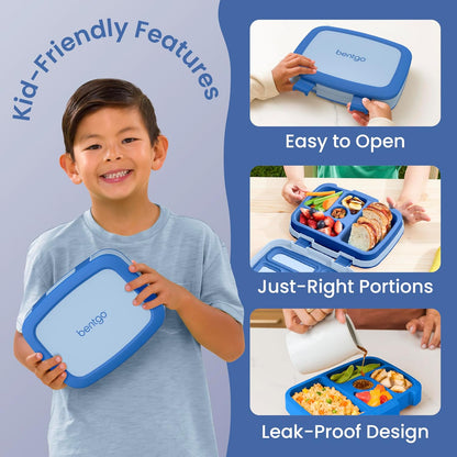 Bentgo Kids Bento-Style 5-Compartment Leak-Proof Lunch Box