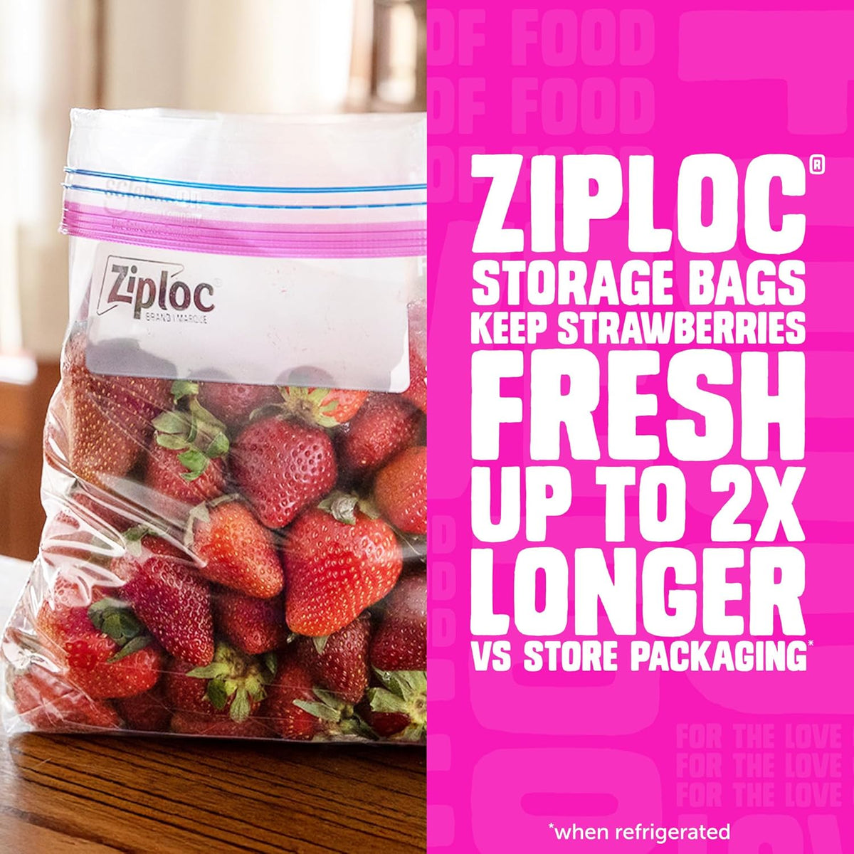 Ziploc Quart Food Storage Bags, 136 Total Bags (34 Count, 4-Pack)