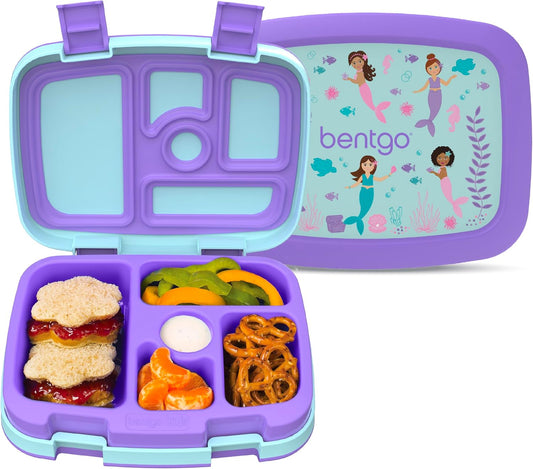Bentgo Kids Prints Leak-Proof 5-Compartment Bento-Style Kids Lunch Box