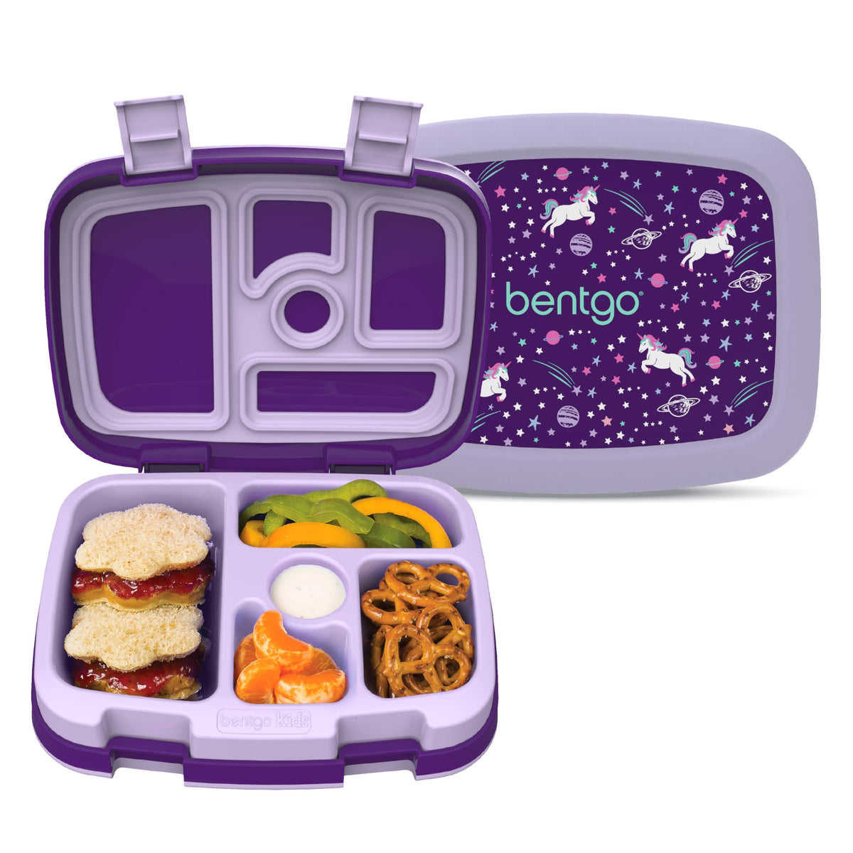 Bentgo Kids Prints Leak-Proof 5-Compartment Bento-Style Kids Lunch Box