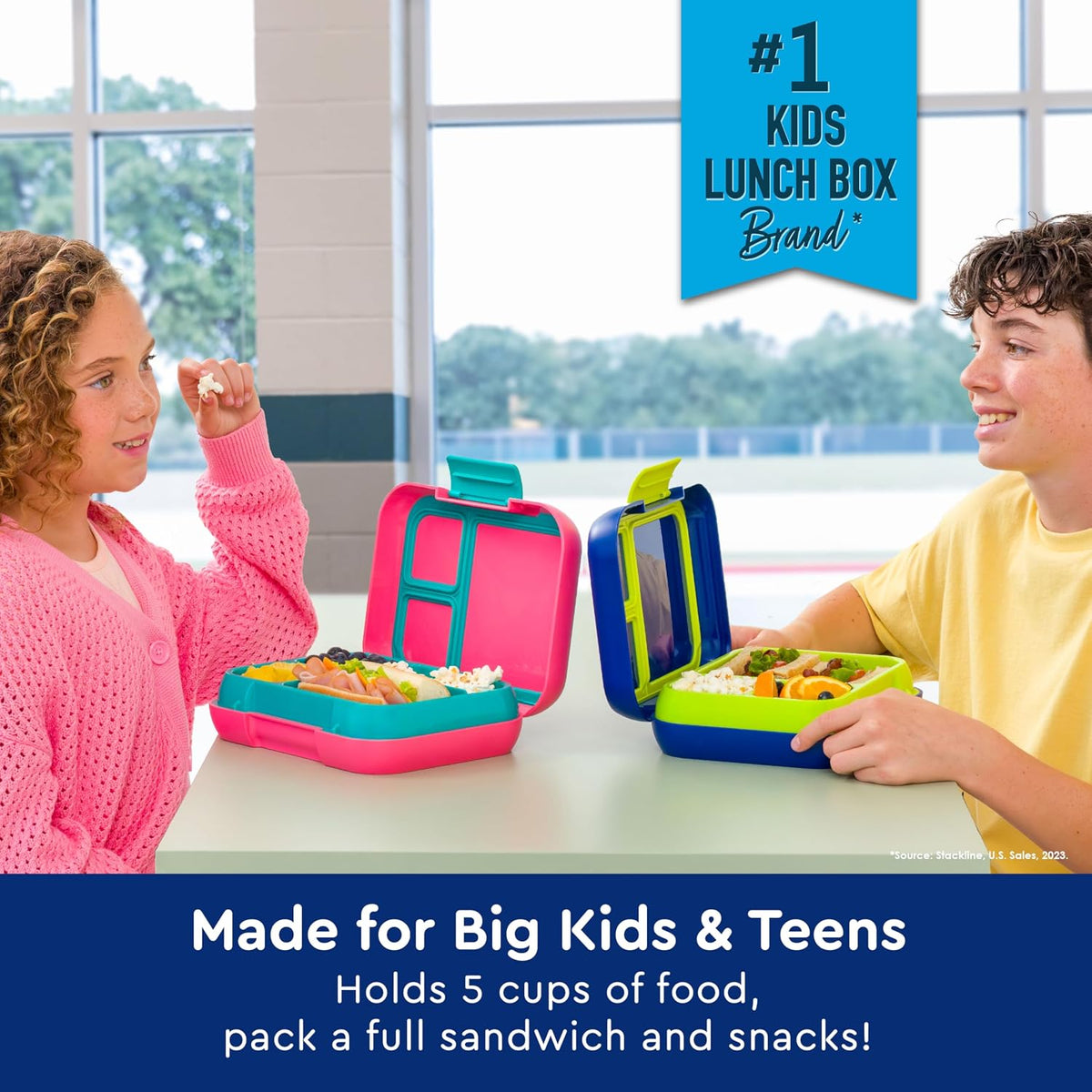 Bentgo Pop Leak-Proof 3-4 Compartment Bento-Style Lunch Box
