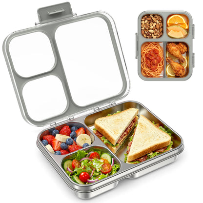 LOHASOK Stainless Steel Bento Lunch Box, 800ml, Pink