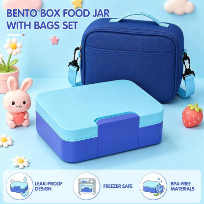 HOMETALL Bento Lunch Box for Kids, 8.5oz Food Thermo, Insulated Lunch Bags