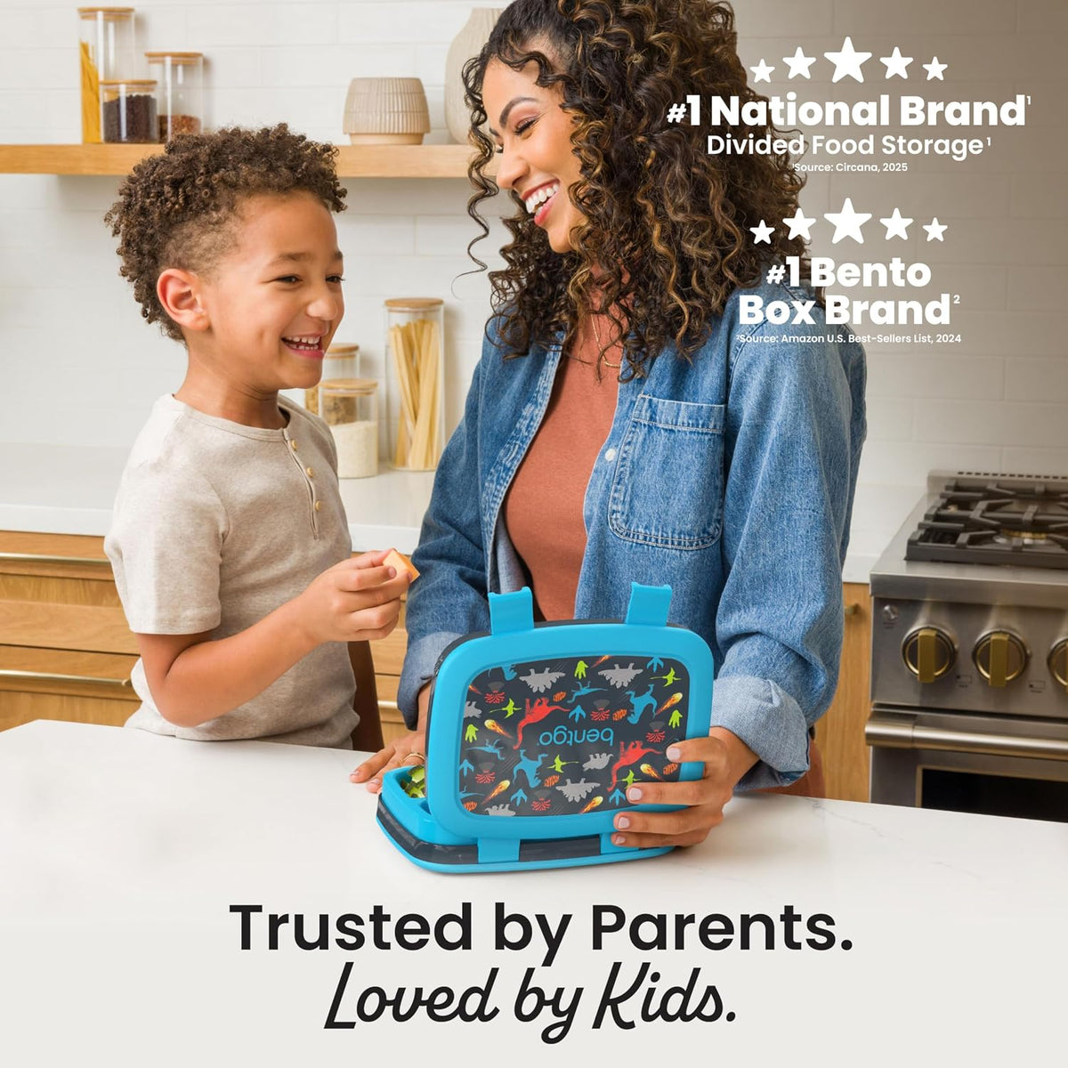 Bentgo Kids Prints Leak-Proof 5-Compartment Bento-Style Kids Lunch Box