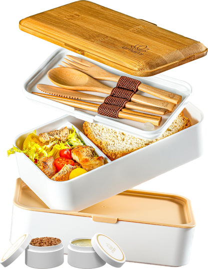 Umami Bento Box Adult, Leakproof, All-in-1 Lunch Containers for Adults