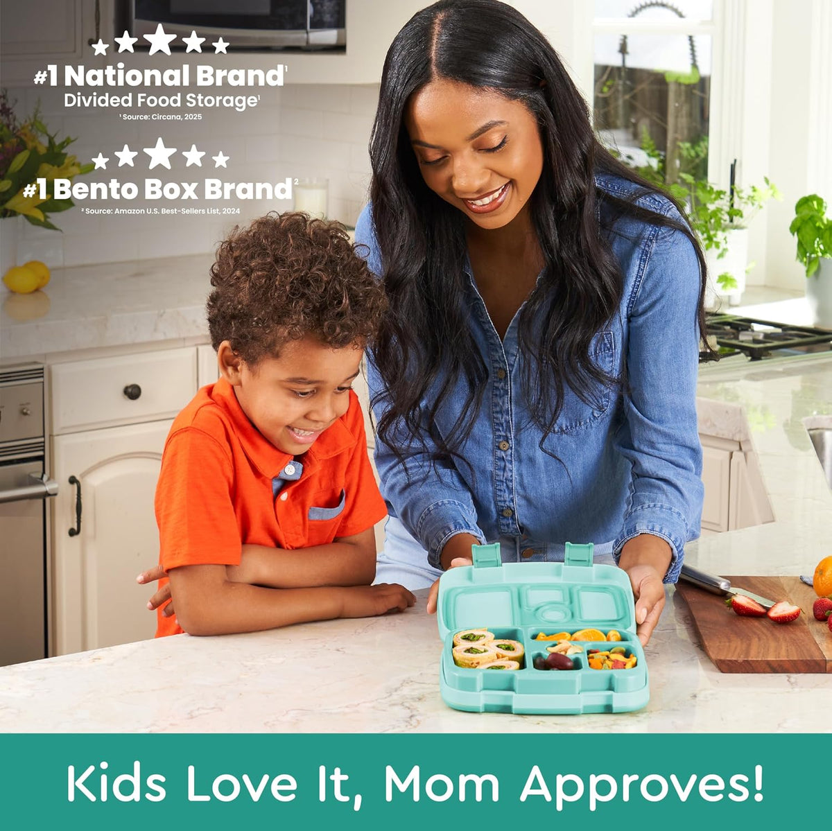 Bentgo Kids Bento-Style 5-Compartment Leak-Proof Lunch Box