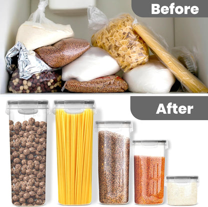 KICHLY Plastic Airtight Food Storage Containers Sets with Lids, 24 Pack