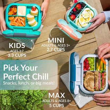 Bentgo Chill Max Leak-Proof XL Bento-Style 3 or 4 Compartment Lunch Box