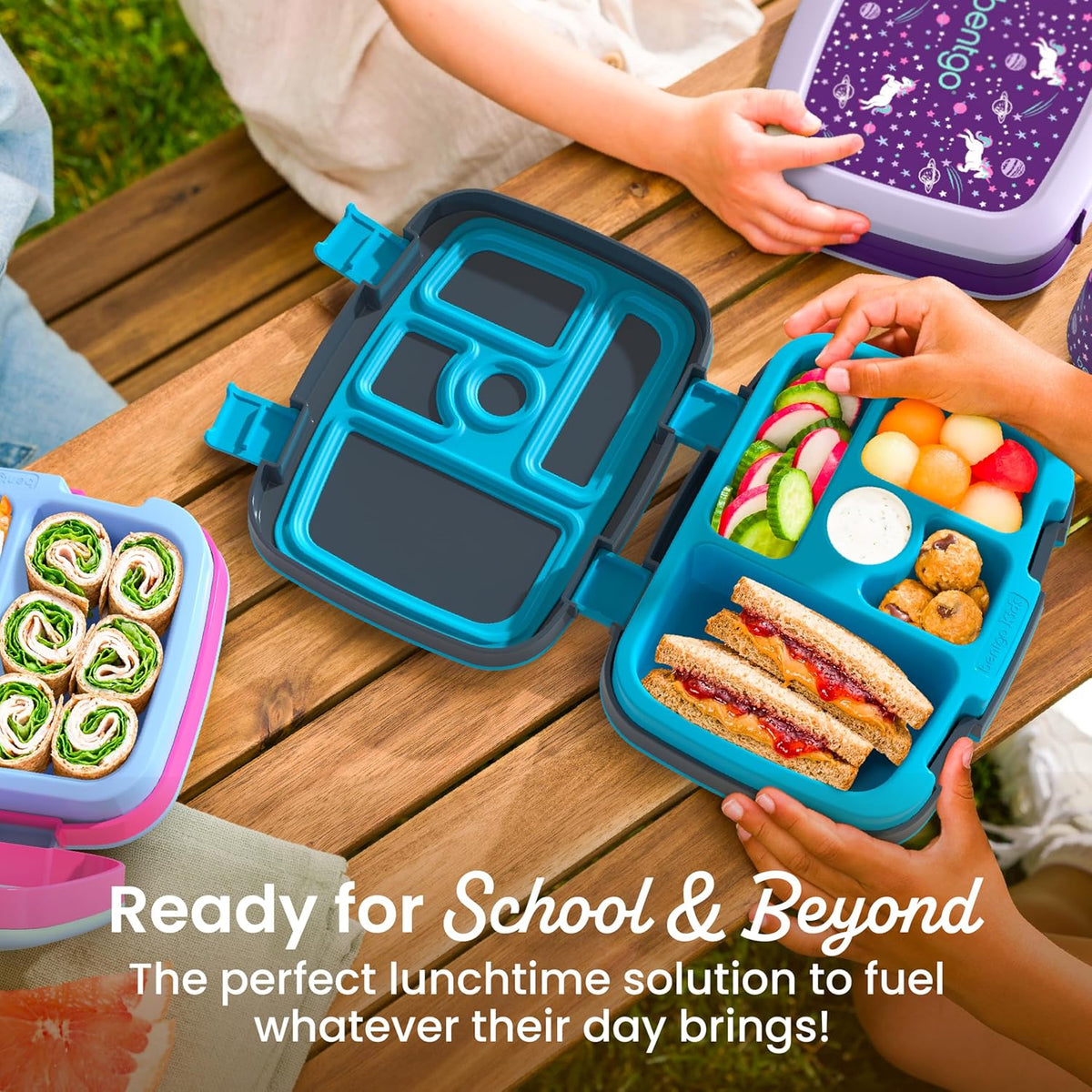 Bentgo Kids Prints Leak-Proof 5-Compartment Bento-Style Kids Lunch Box