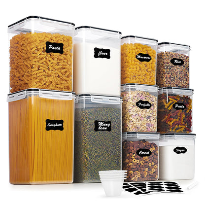 Vtopmart 10 PCS Flour and Sugar Storage Container Sets for Advanced Baker