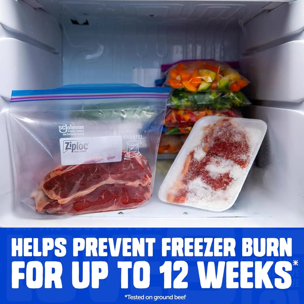 **Gallon Freezer Storage Bags, 66 Count, Stand-Up Bottom Food Storage Bags for Kitchen Storage, Meal Prep & Everyday Use**